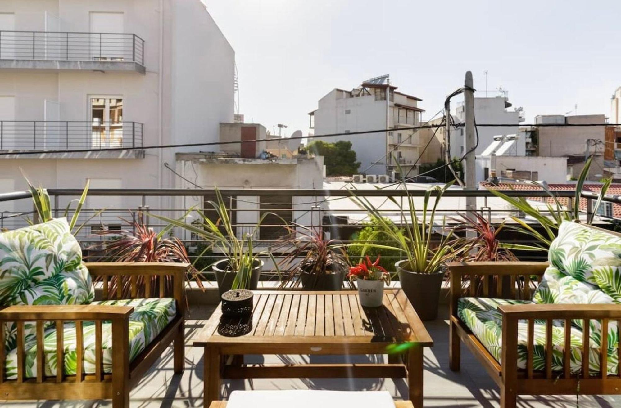 アテネStylish Boutique Loft With Private Balconyアパートメント エクステリア 写真