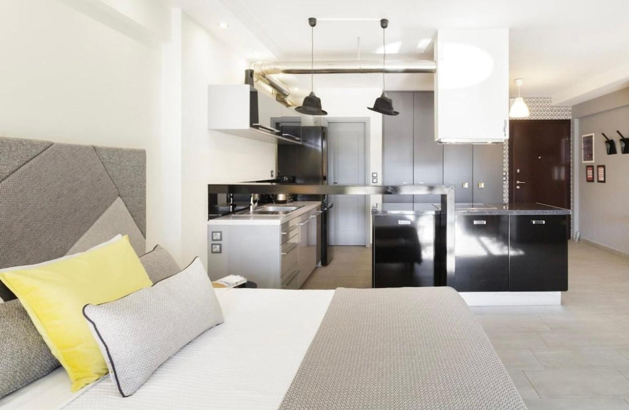 アテネStylish Boutique Loft With Private Balconyアパートメント エクステリア 写真