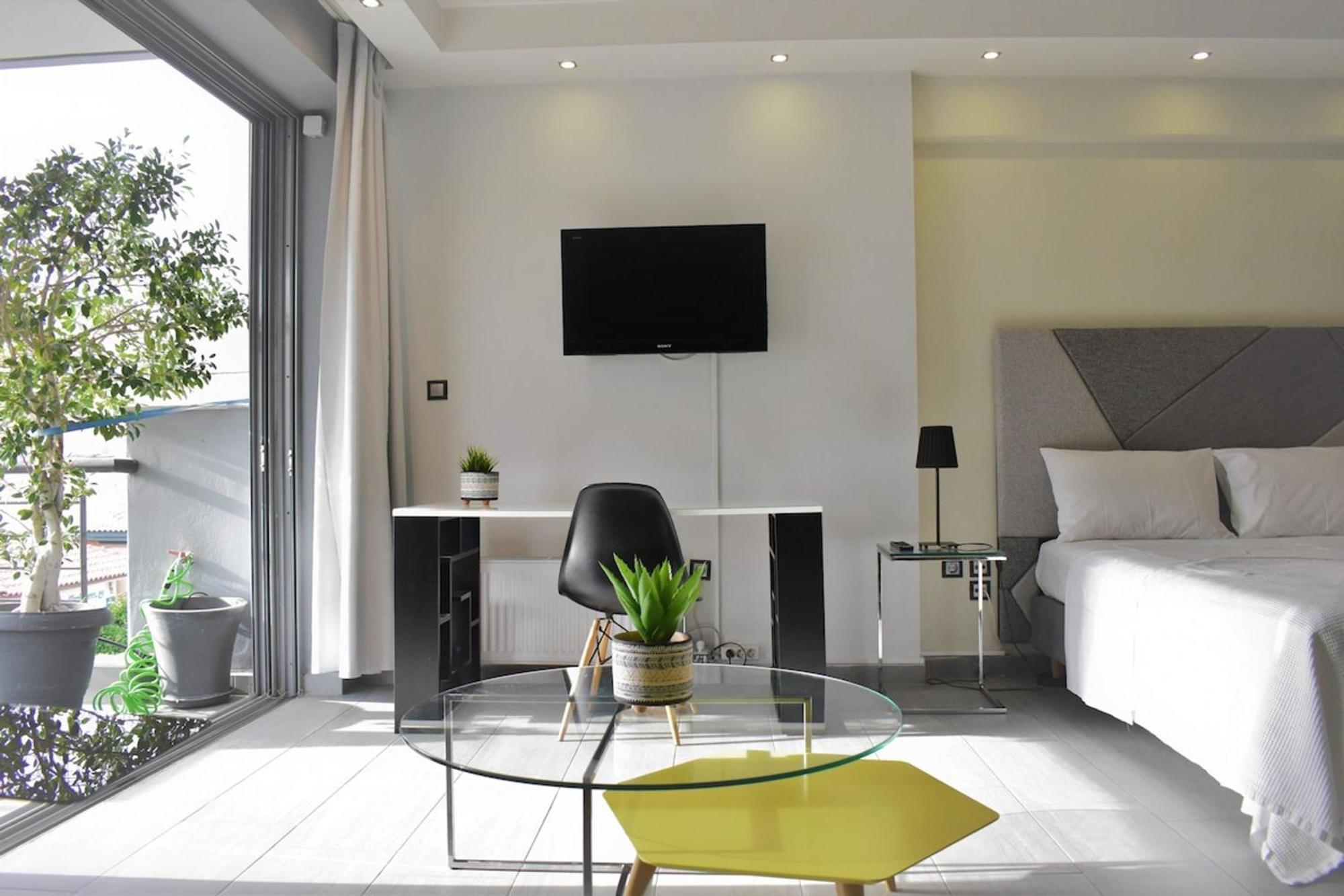アテネStylish Boutique Loft With Private Balconyアパートメント エクステリア 写真