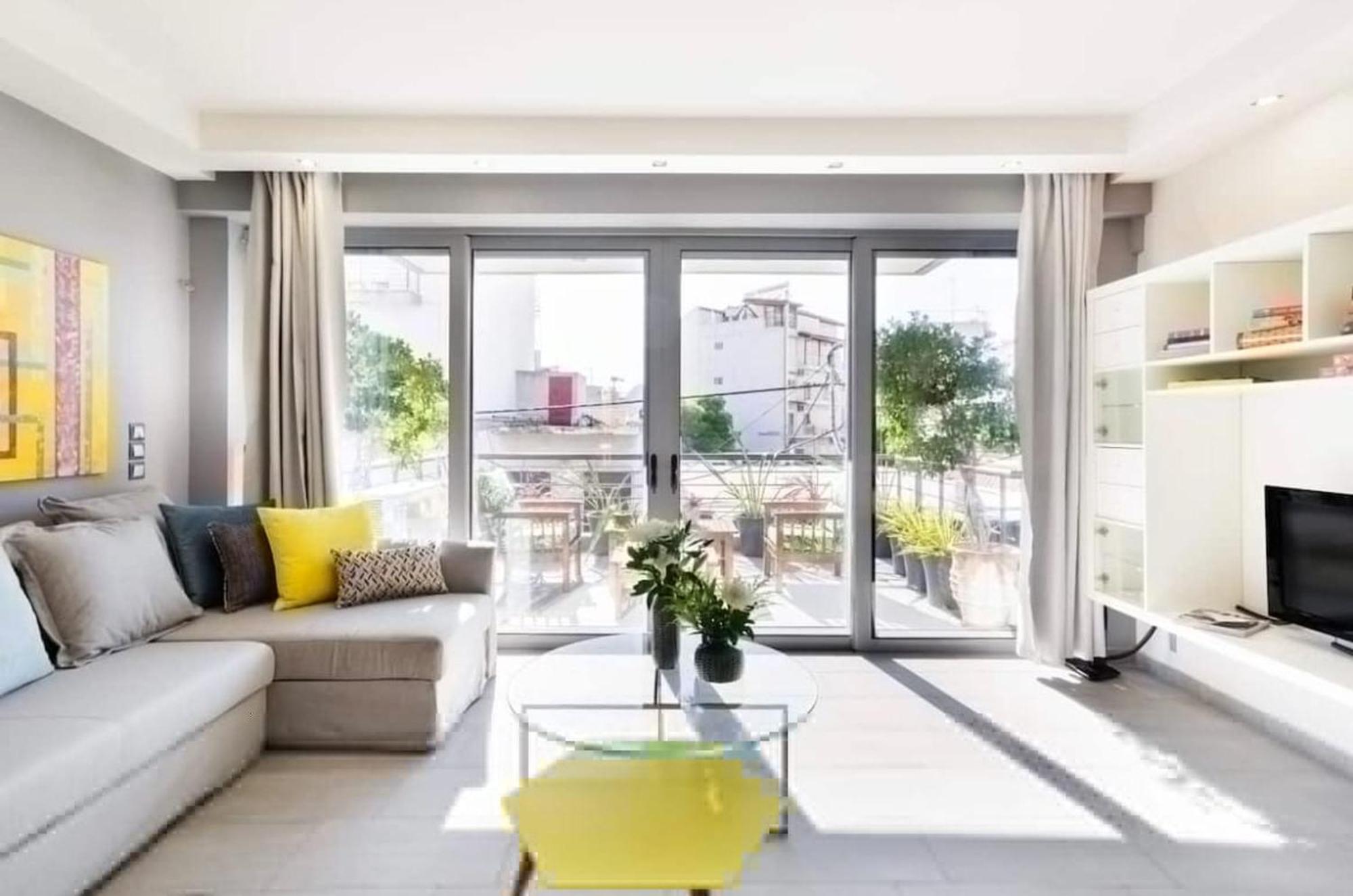 アテネStylish Boutique Loft With Private Balconyアパートメント エクステリア 写真